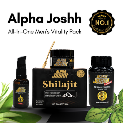 Alphajoshh Capsule+Shilajit+Oil Combo