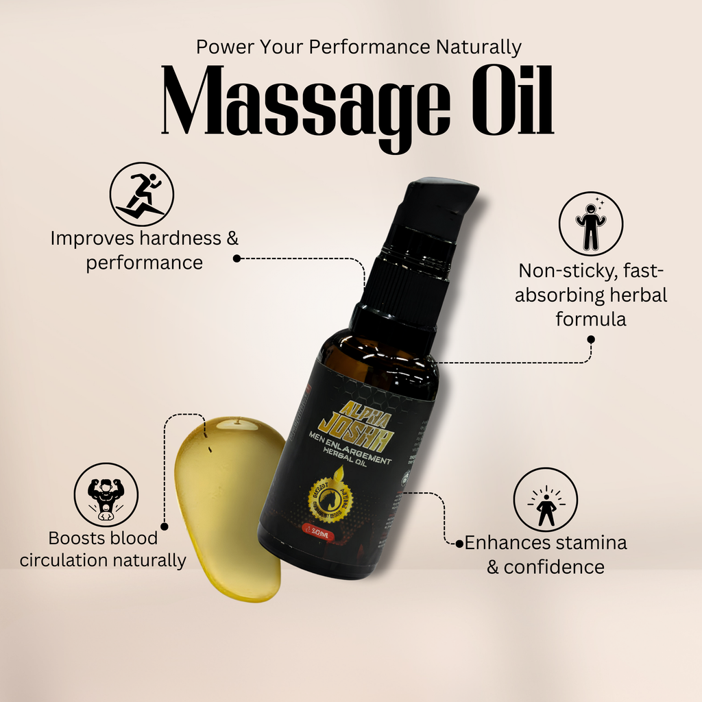 Alpha Joshh Men Enlargement Herbal Massage Oil