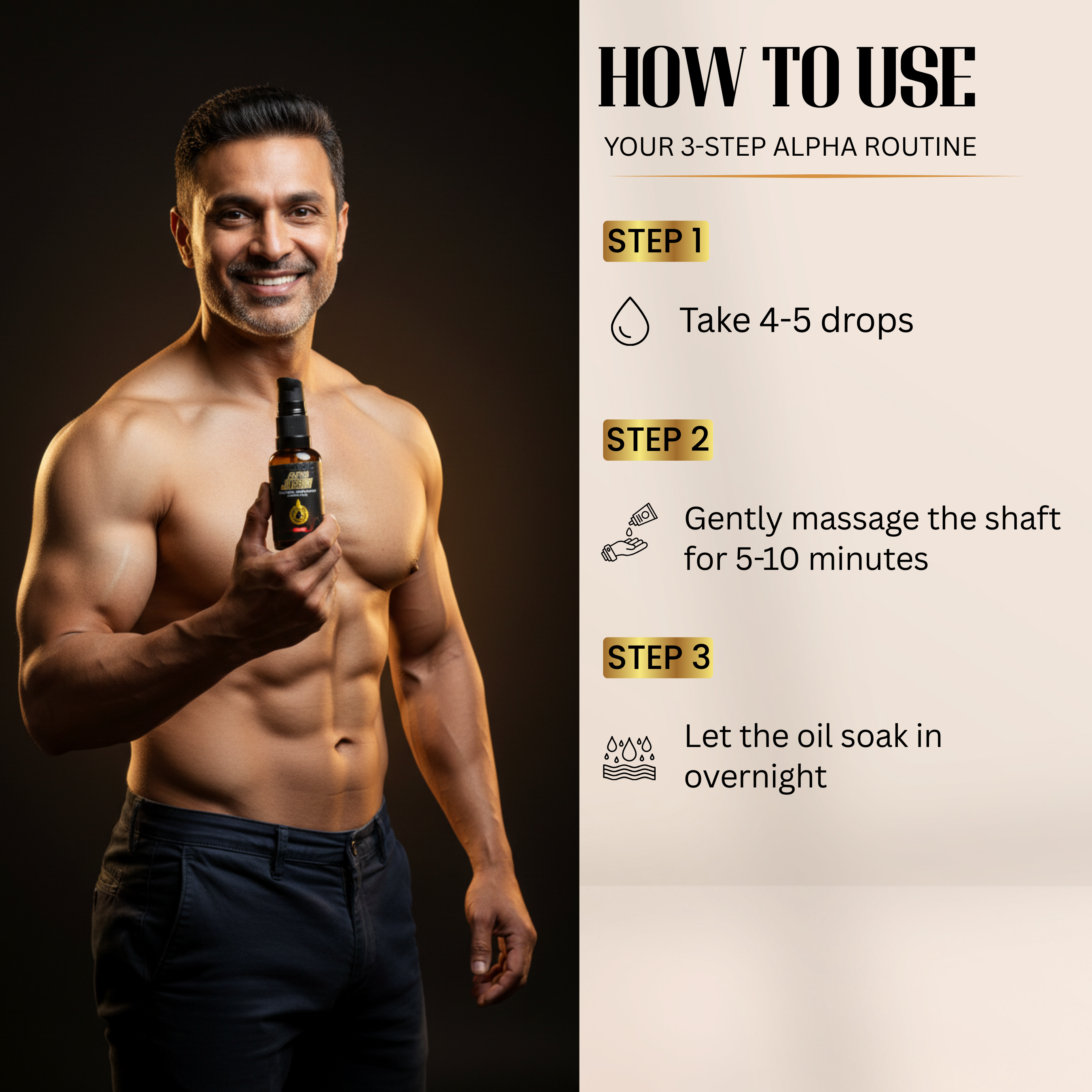 Alpha Joshh Men Enlargement Herbal Massage Oil