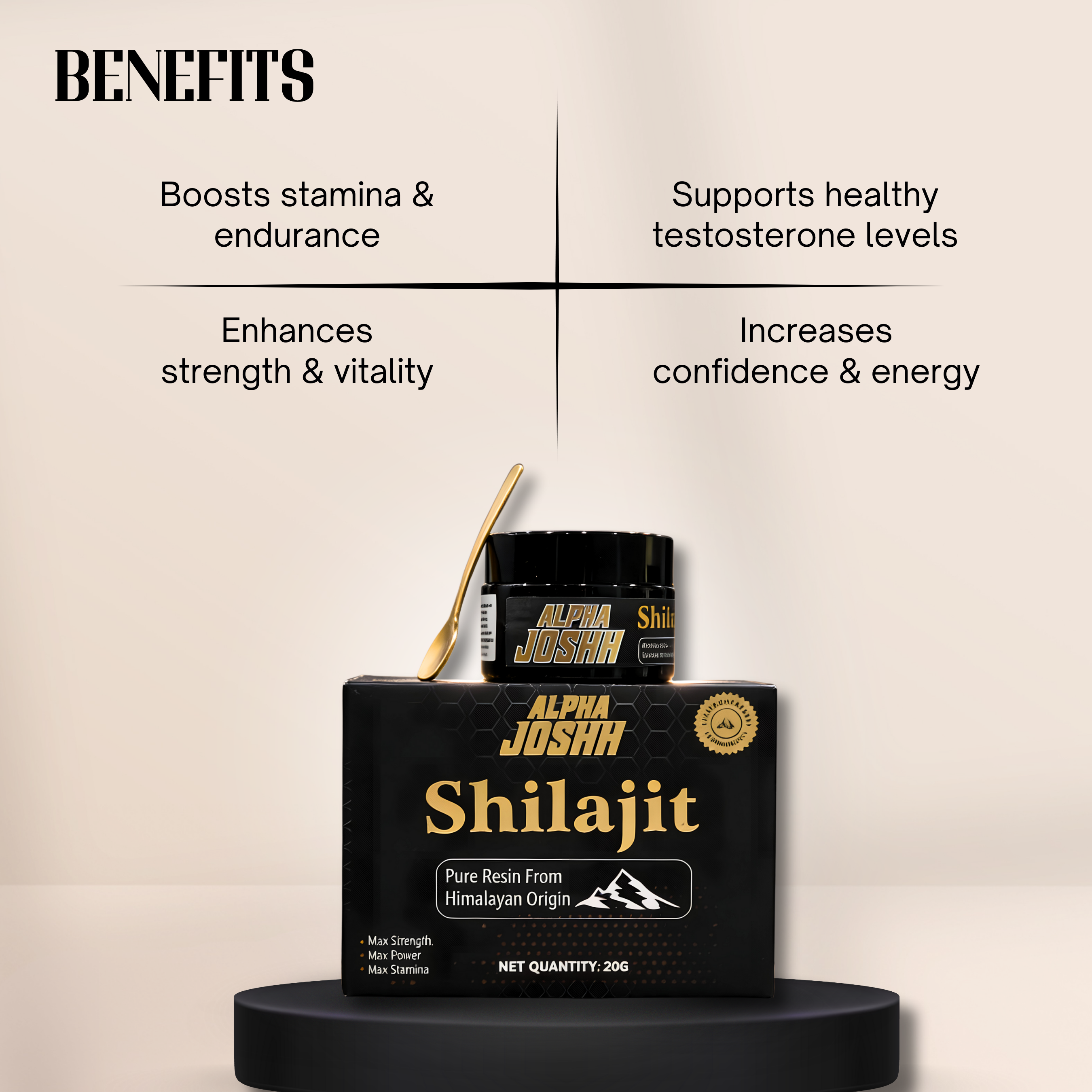 Alpha Joshh Pure Shilajit Resin